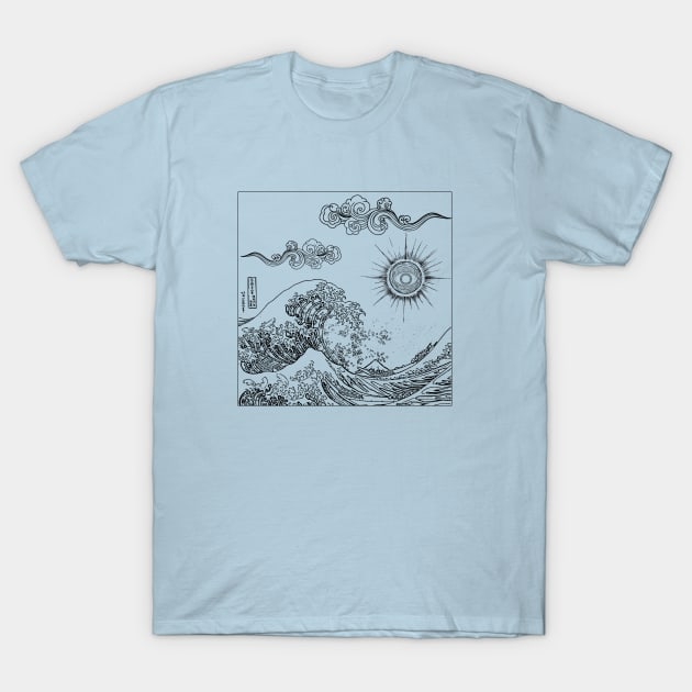 Japanese waves T-Shirt by OdllyWeird